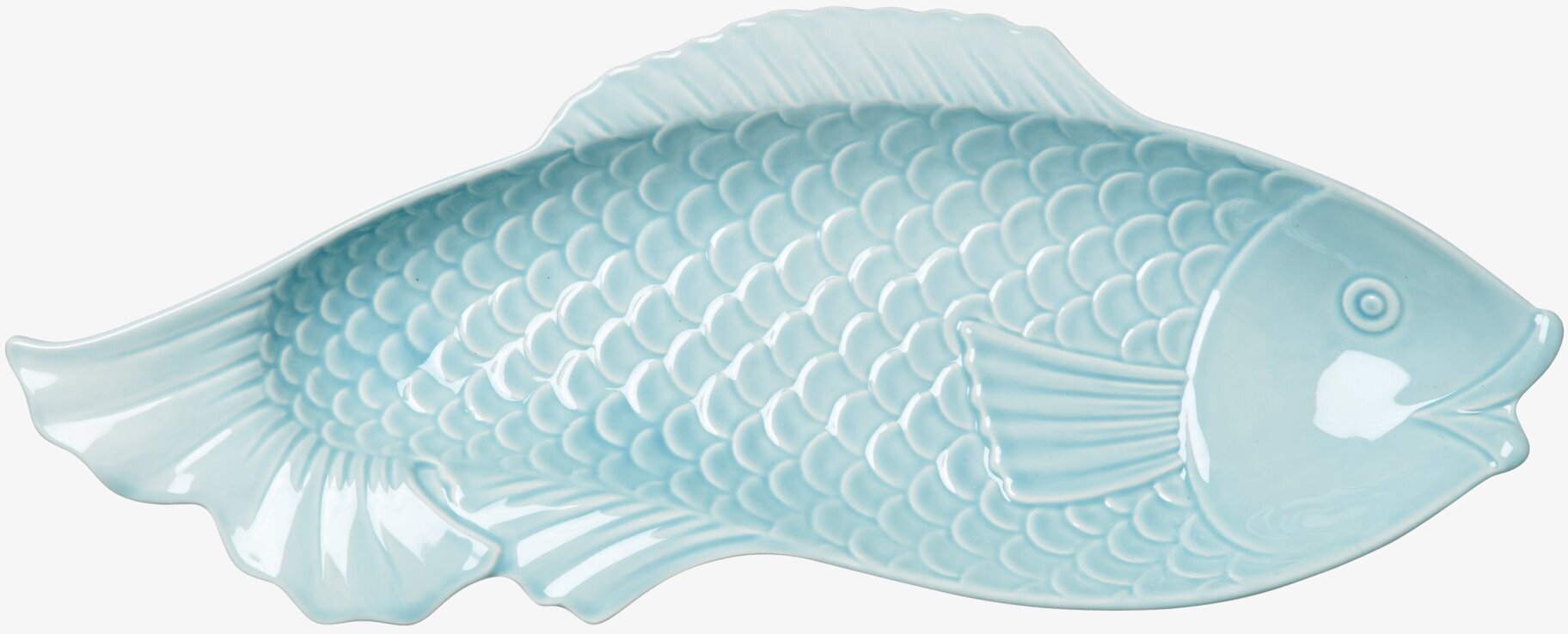 Uppläggningsfat Fisk Mint från Rice i keramik med mintfärg