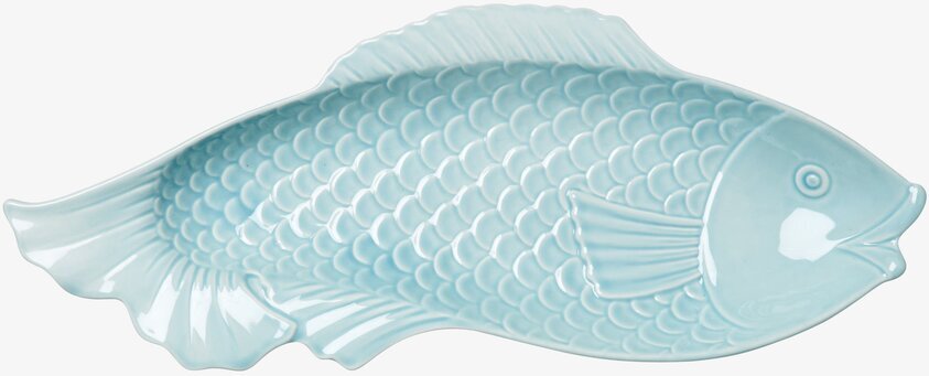 Uppläggningsfat Fisk Mint från Rice i keramik med mintfärg