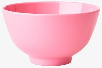 Skål Melamin Small från Rice i ljusrosa färg, på vit bakgrund