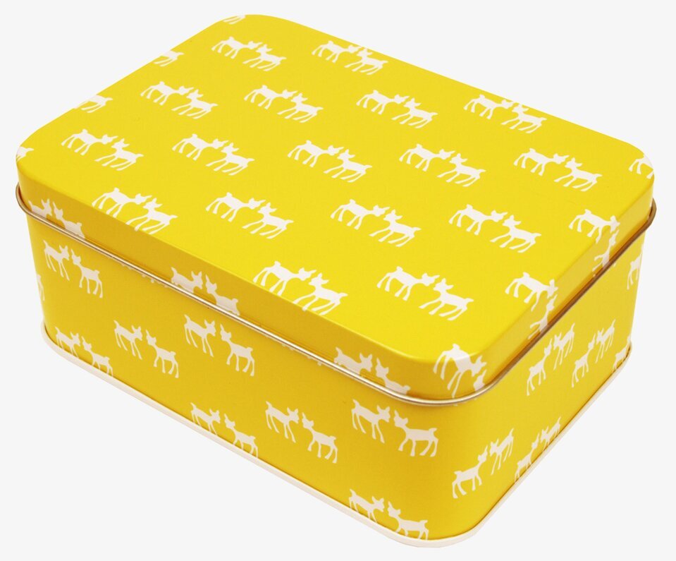 Mellanbox - Gul Bambi från Blafre med gult och vitt mönster