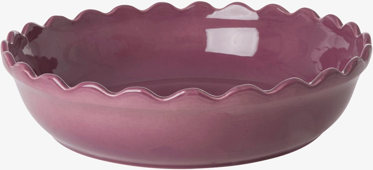 Pajform Deep Purple Large från Rice på ljus yta