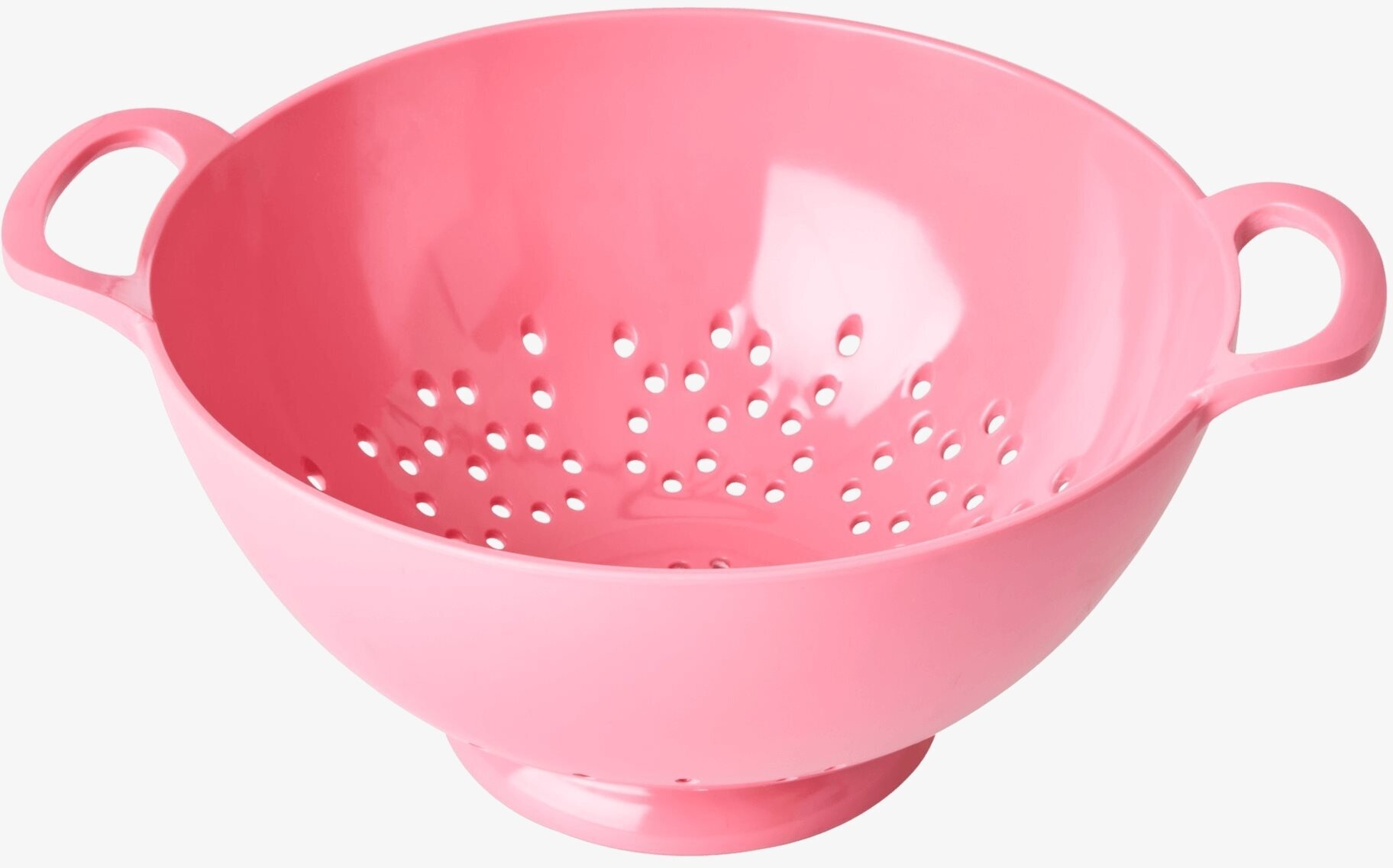 Durkslag Melamin Pink Medium från Rice på vit bakgrund