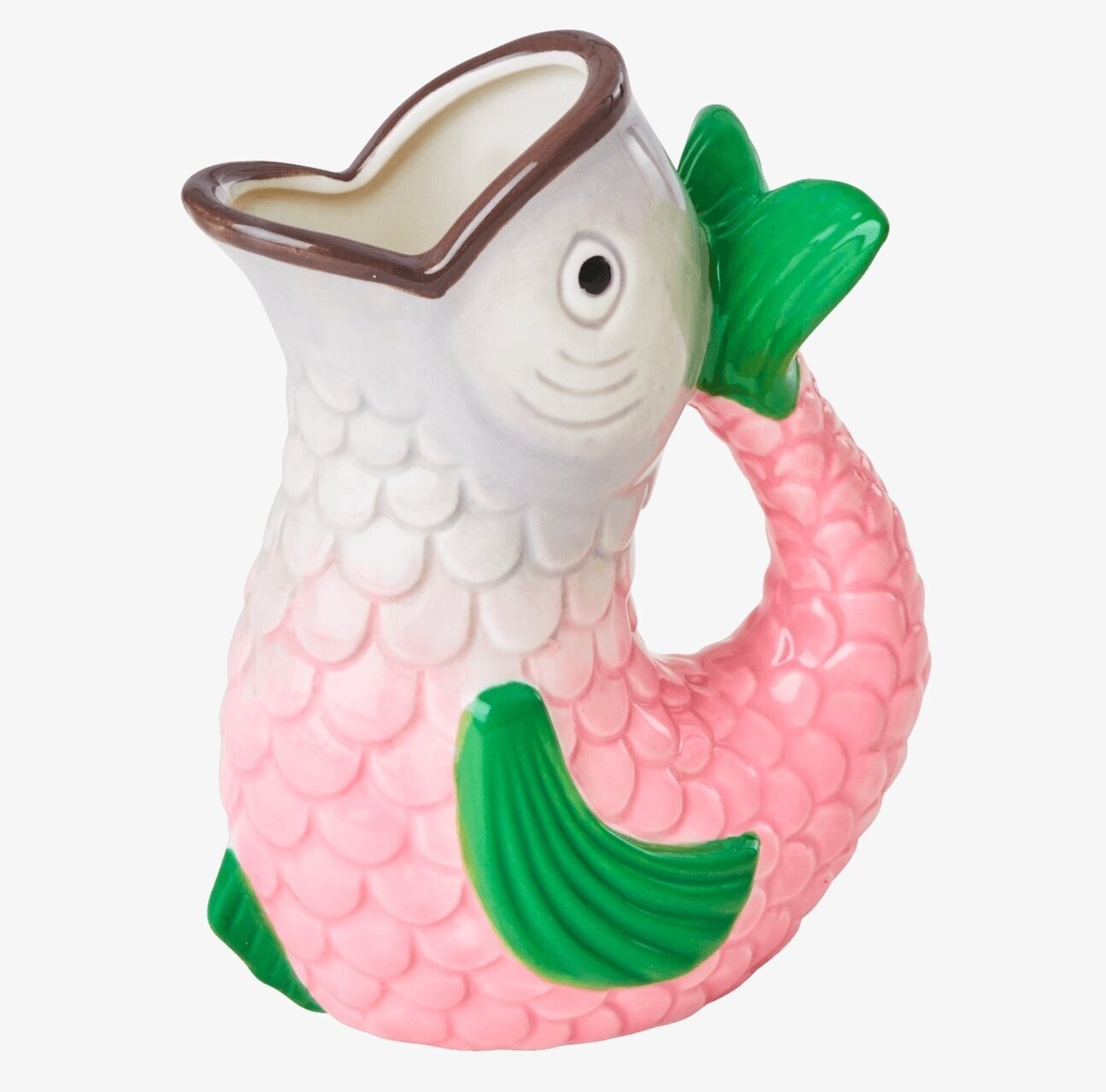 Vas Fish Shape från Rice med färgglad och detaljerad design