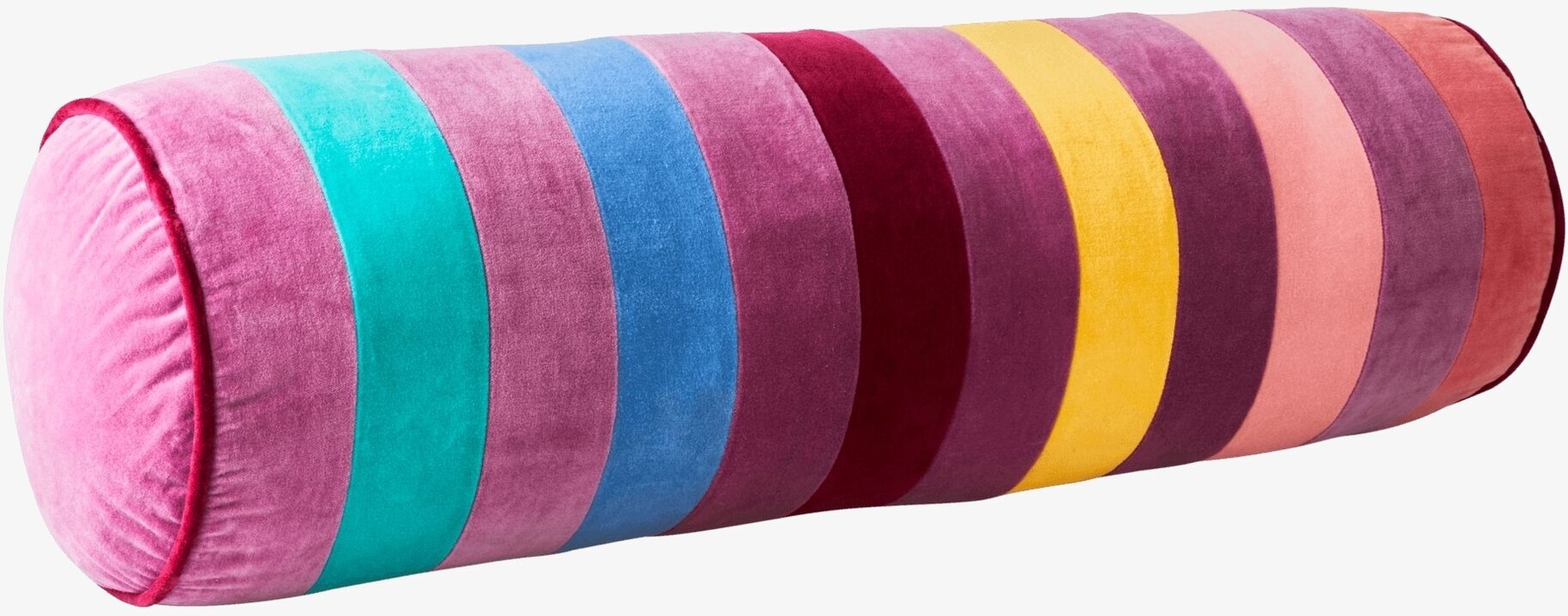 Prydnadskudde Bolster Dance Out Stripes från Rice, färgglad