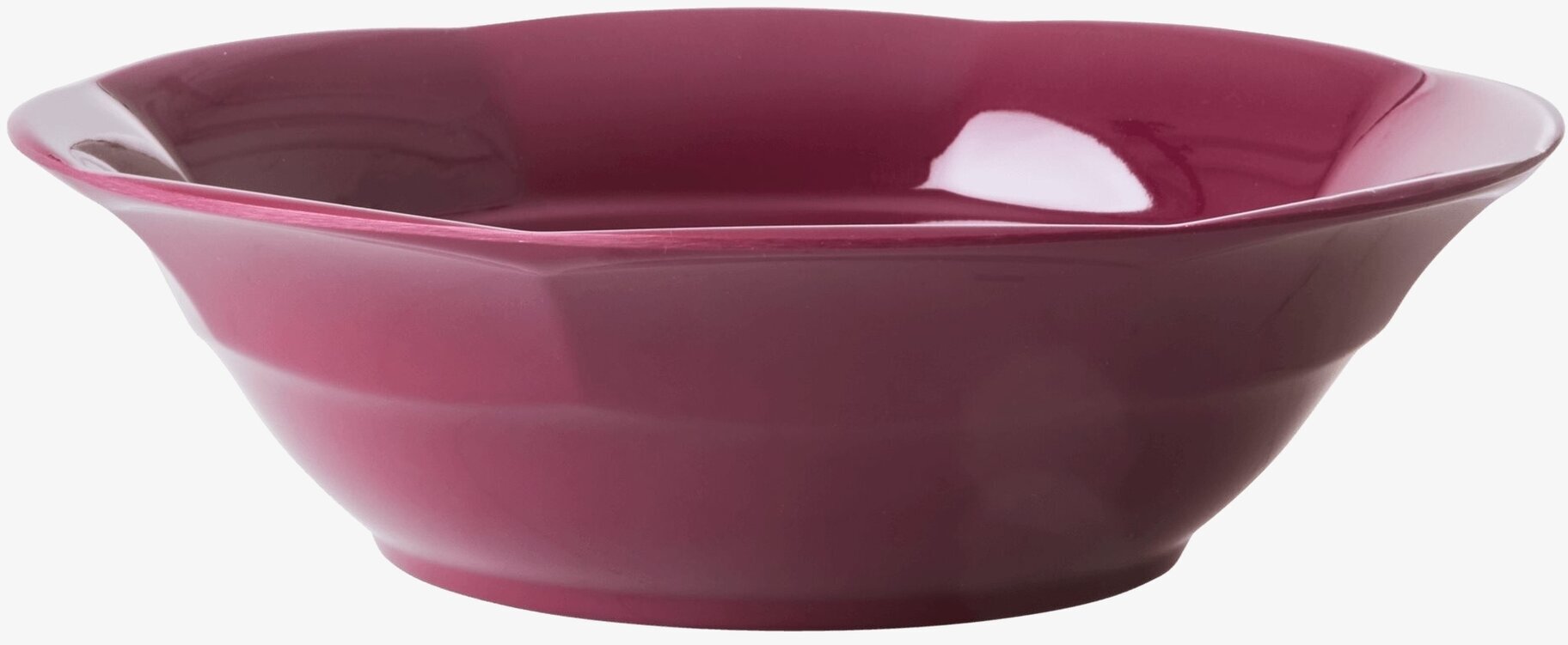 Djup Tallrik Maroon från Rice i hållbart melaminmaterial