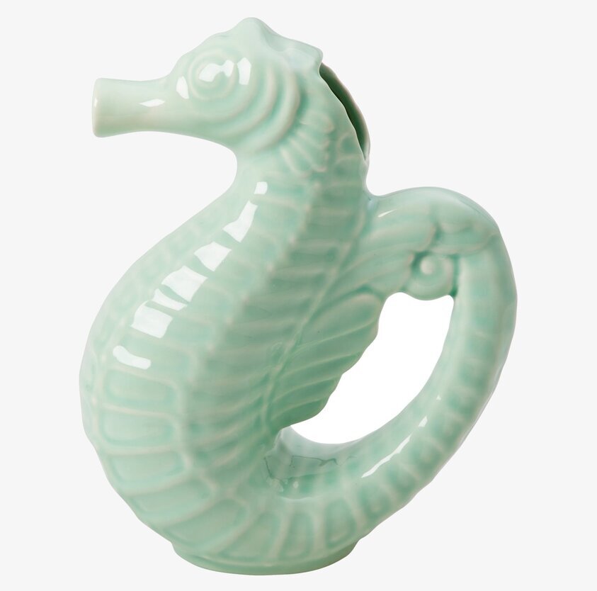 Kanna Sjöhäst Pastellgrön från Rice i keramik, sjöhästform