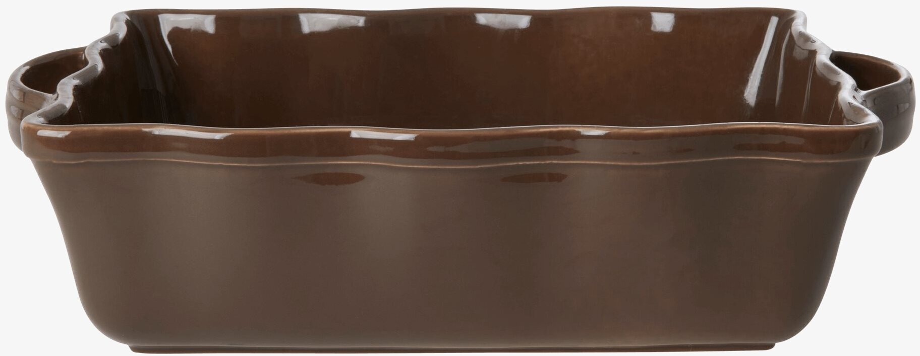 Ugnsform Large Chocolate Brown från Rice med vågiga kanter