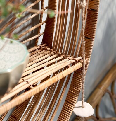 Vägghylla Rotting Natur från Chic Antique med skål och växt