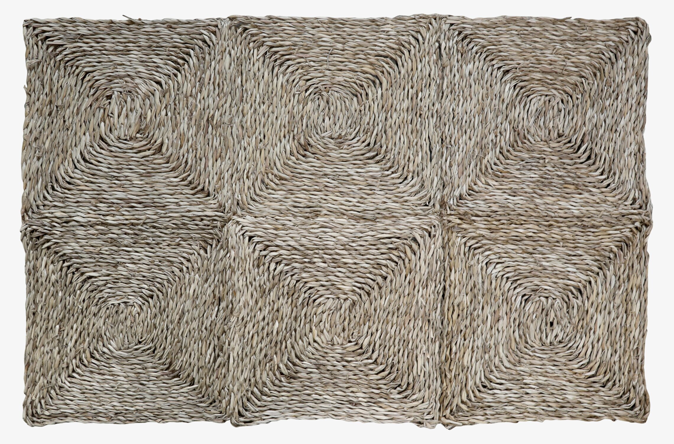 Matta Flätat Sjögräs från Chic Antique med geometriskt mönster