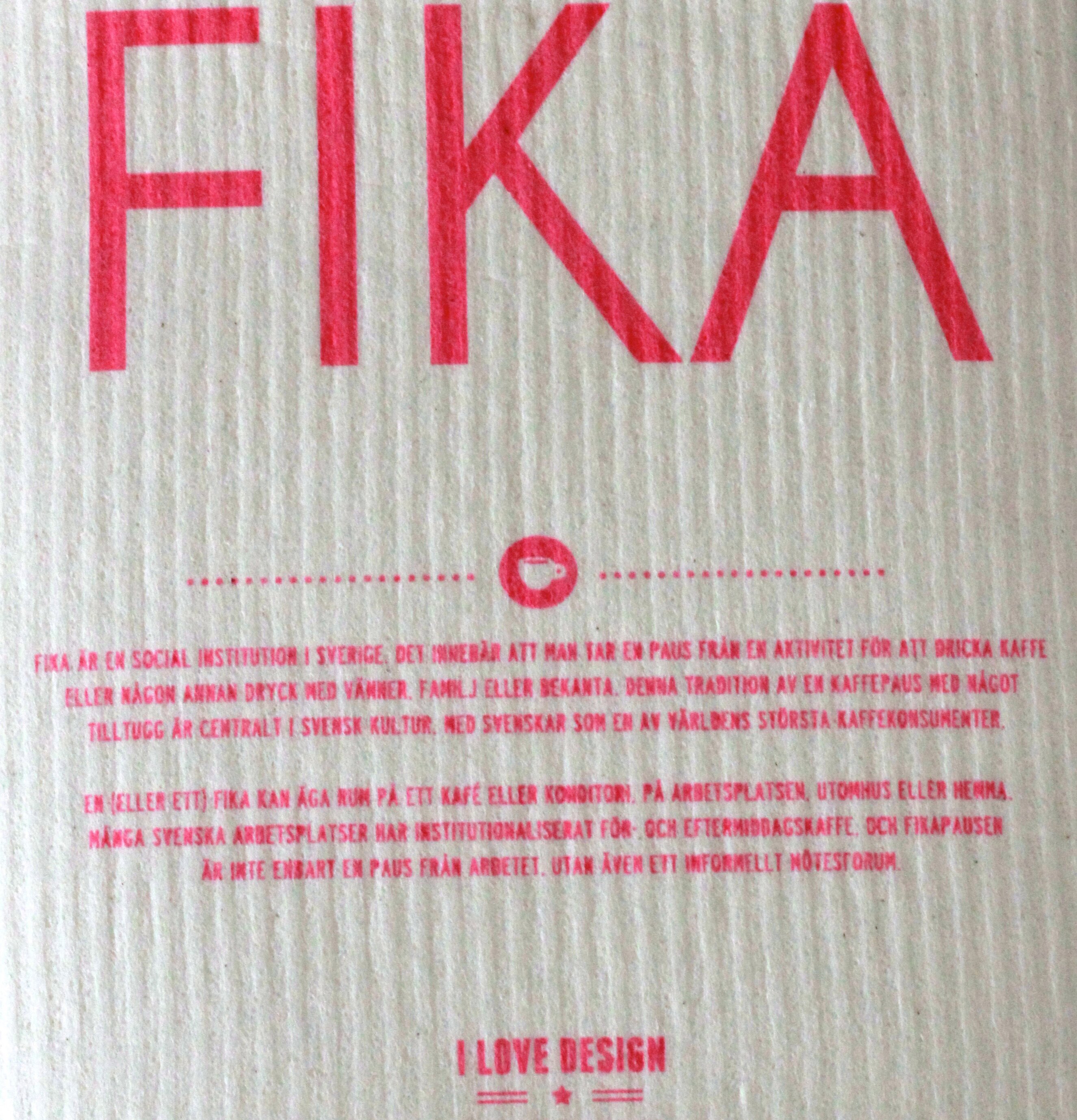 Diskduk Wettex FIKA Rosa från I Love Design i köksmiljö