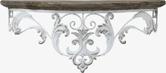 Vägghylla Med Spetskant från Chic Antique med spetsdetaljer