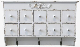 Vägghylla/Skåp Med Lådor från Chic Antique med antik look