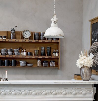 Taklampa Factory Antik Creme XL från Chic Antique i kök