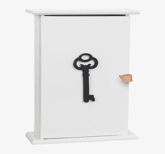 Bild av elegant och stilrent nyckelskåp med kontrast