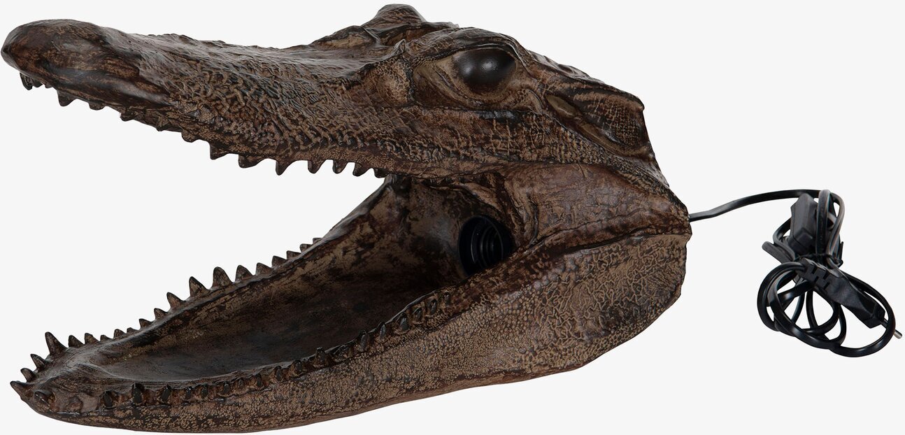 Lampa Krokodil Brun från A Lot Decoration i neutral miljö