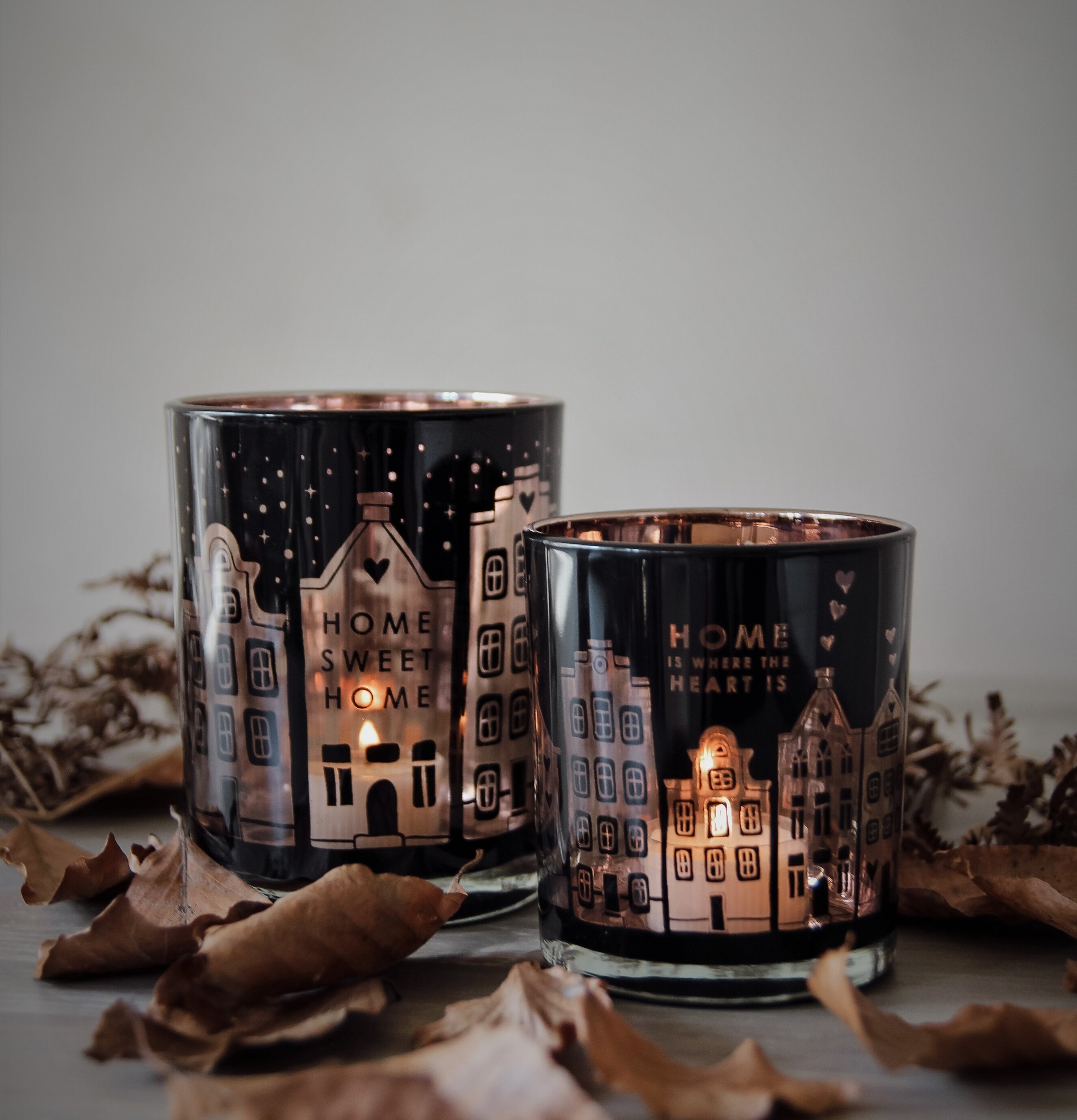 Ljuslykta - Home Is My Happy Place från Majas Cottage