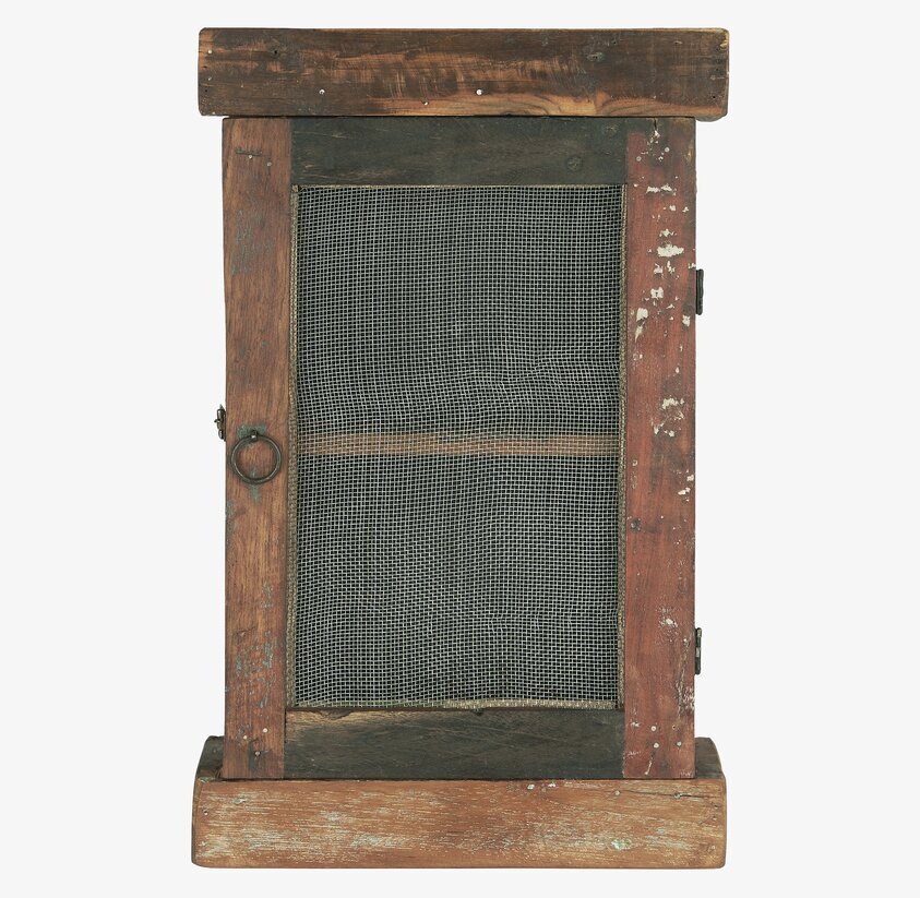 Väggskåp Med Nät Unika från IB Laursen, rustikt träskåp