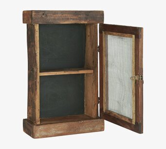 Väggskåp Med Nät Unika från IB Laursen i rustikt trä