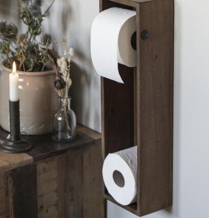 Toalettpappershållare Unika från IB Laursen i rustikt trä