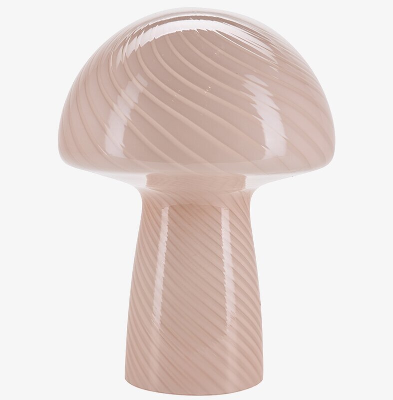 Bordslampa Mushroom L Rose från Cozy Living på ett bord