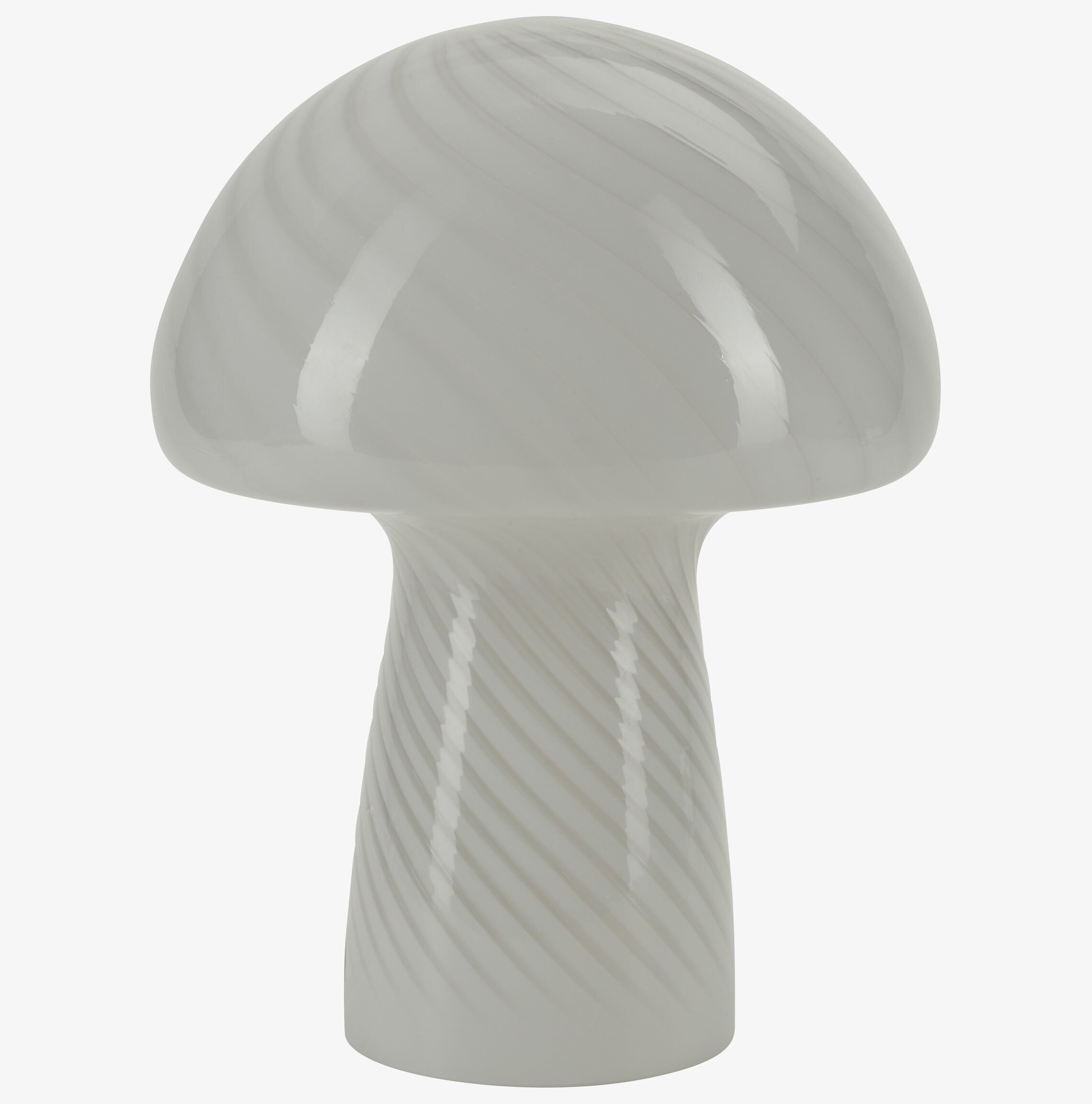 Bordslampa Mushroom L White från Cozy Living i glas