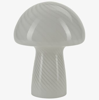 Bordslampa Mushroom L White från Cozy Living i glas