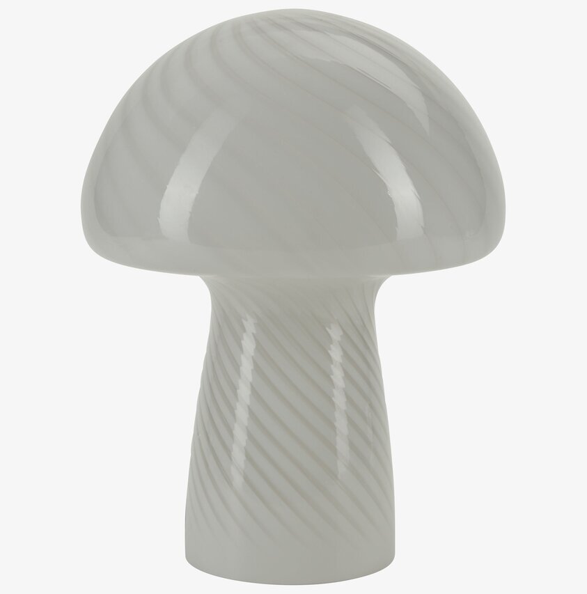 Bordslampa Mushroom L White från Cozy Living i glas
