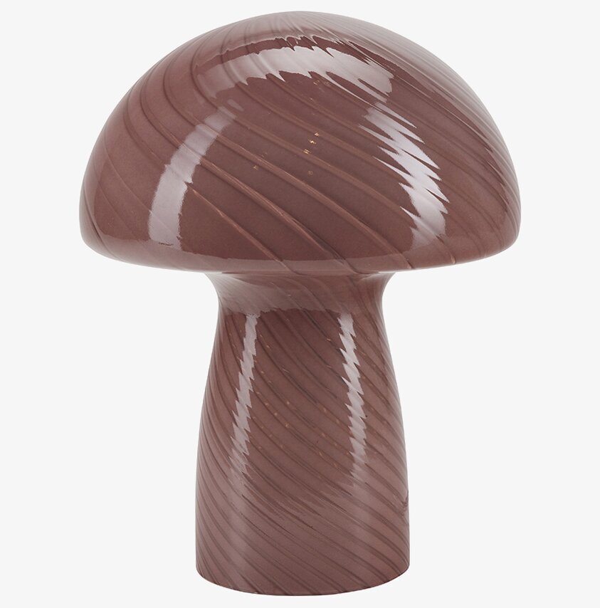 Bordslampa Mushroom S Old Rose från Cozy Living, rosa