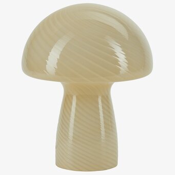 Bordslampa Mushroom S Yellow från Cozy Living på vit bakgrund