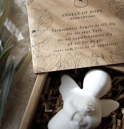 Ängel Tacksamhet Inkl Gåvobox från Majas Cottage i låda