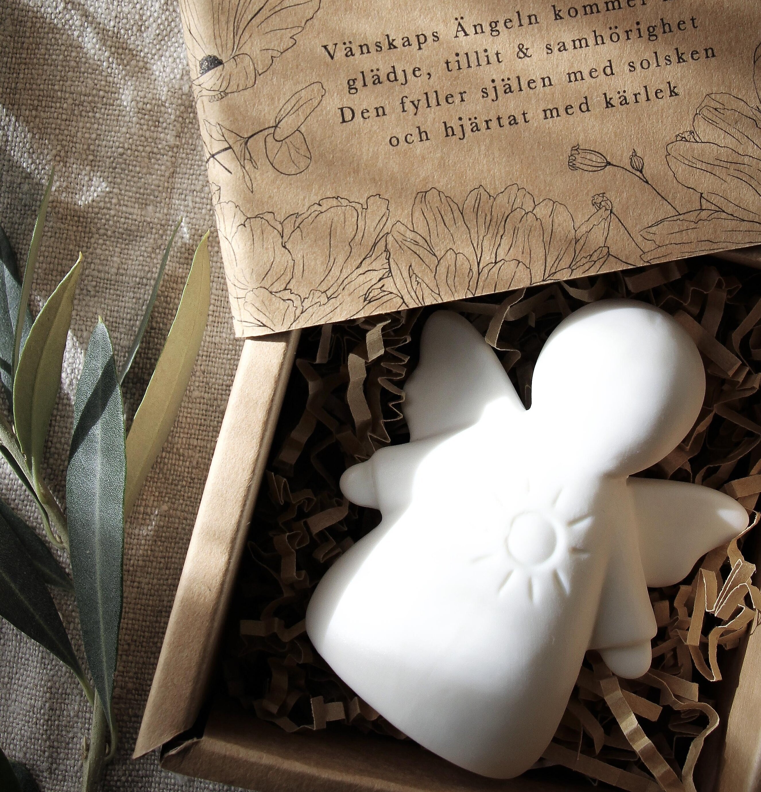 Ängel Vänskap Inkl Gåvobox från Majas Cottage i kartong