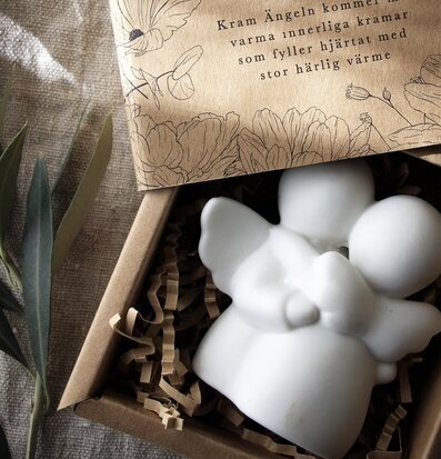Änglar Kram Inkl Gåvobox från Majas Cottage på linneservett