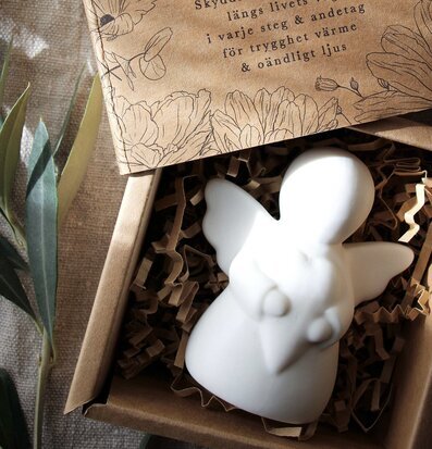 Skyddsängeln Inkl Gåvobox från Majas Cottage med hjärta