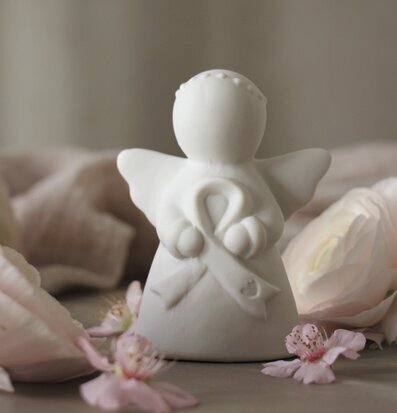 Ängel Rosa Bandet - Majas Cottage, stöd för bröstcancer
