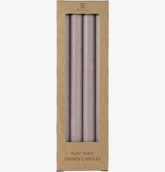 Stearinljus Rosa Set/4 från IB Laursen i rustik förpackning