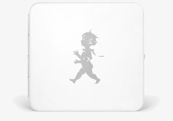 Bild av stilrent vitt nyckelskåp med modern design