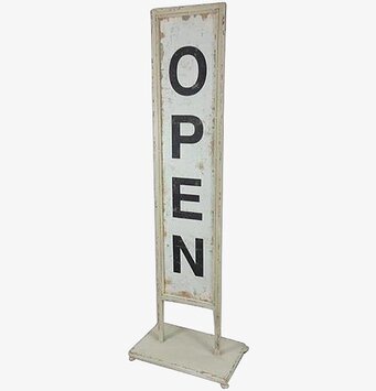 Golvskylt Open/Closed från Chic Antique med antik design