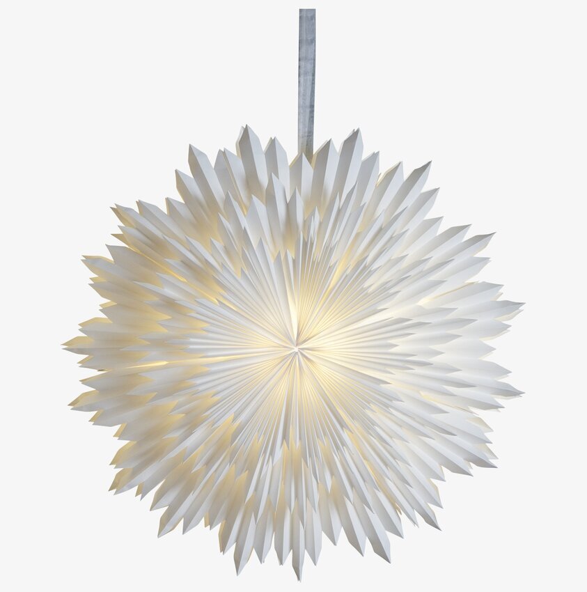 Pappersstjärna Ice Vit Ø70 Cm från Star Trading i rum