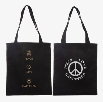Väska Canvas Peace från Different Design med fredssymboler