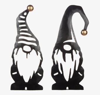 Tomte Hamrad Plåt från Different Design, två plåttomtar