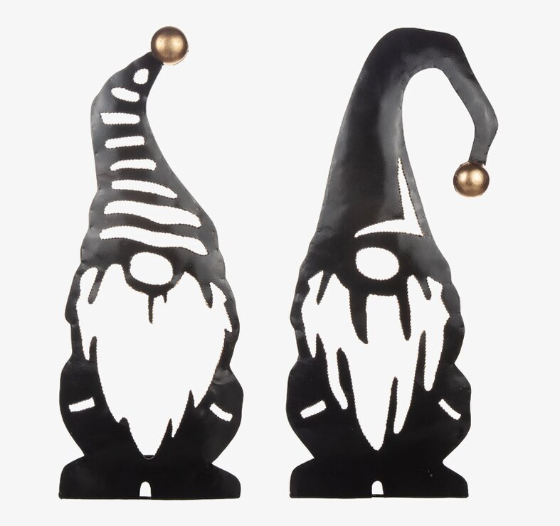 Tomte Hamrad Plåt från Different Design, två plåttomtar