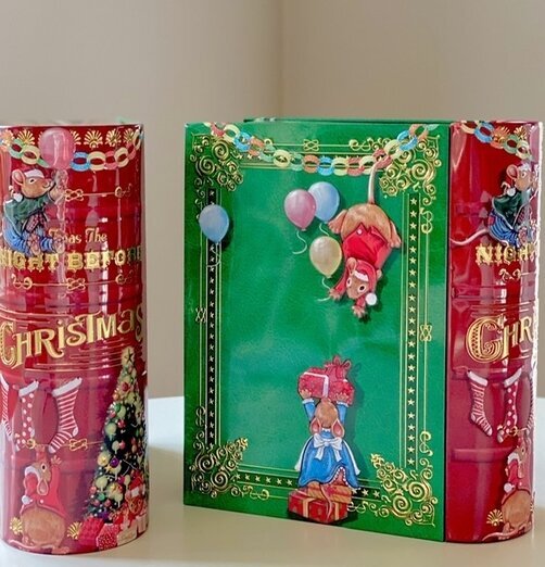 Plåtburk/Bokburk - Night Before Christmas från Bromma Kortförlag