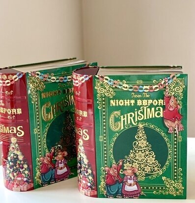 Bild av nostalgisk julplåtburk med klassisk design