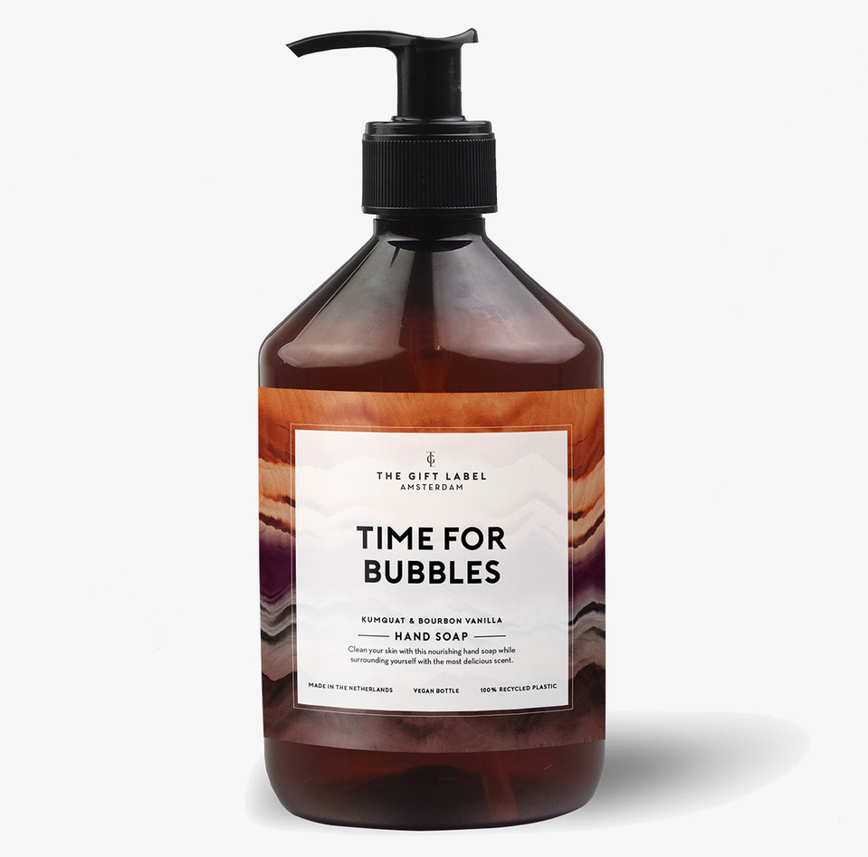 Handtvål - Time For Bubbles från The Gift Label i brun flaska