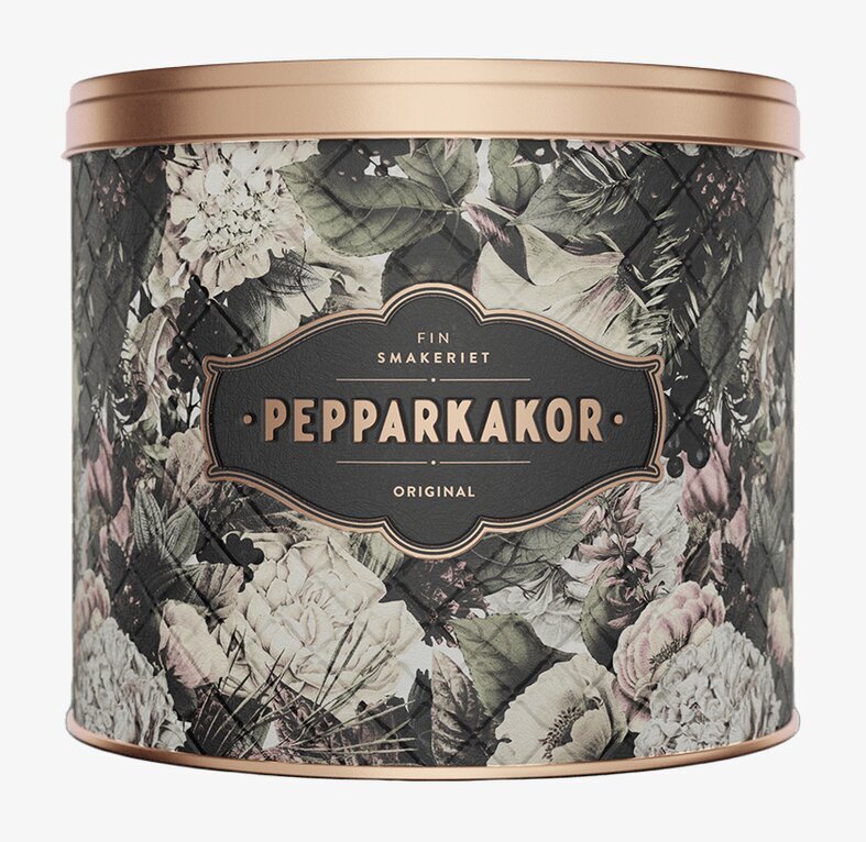 Pepparkakor Winter Blossom från Finsmakeriet i plåtburk