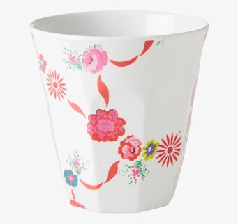 Mugg X-mas Girlang från Rice med färgglatt girlangsmönster