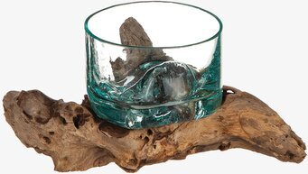 Glasskål Trädrot Liten från Different Design på trädrot