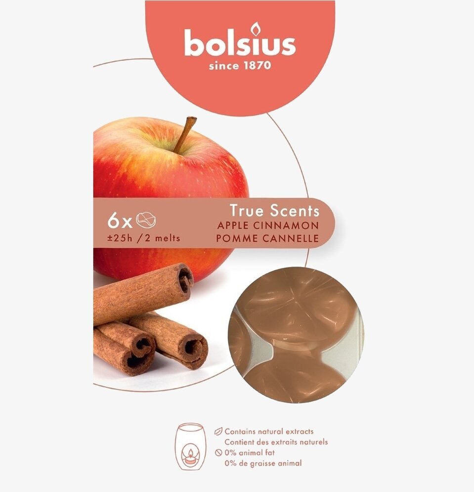 Bolsius Doftvax True Scents - Äpple/Kanel förpackning
