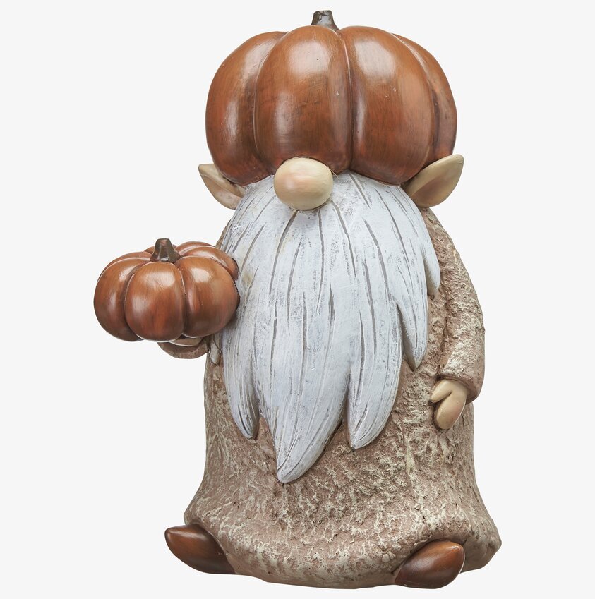 Vätte Med Pumpa Stor Orange från Wikholm Form, höstdekoration