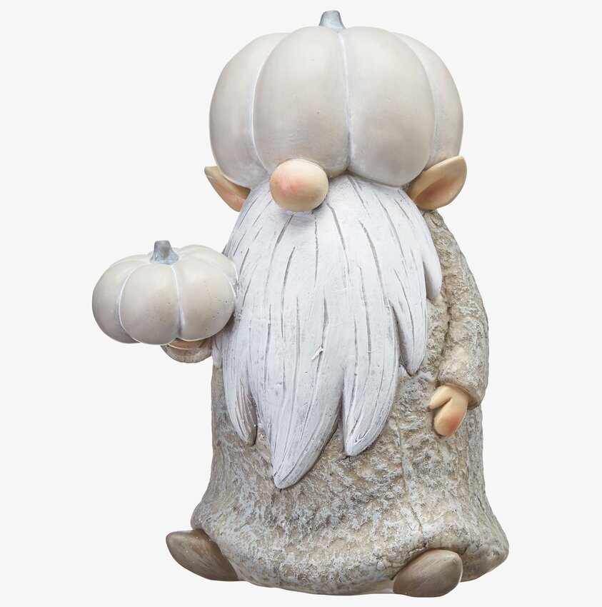 Vätte Med Pumpa Stor Grå från Wikholm Form, dekorativ figur